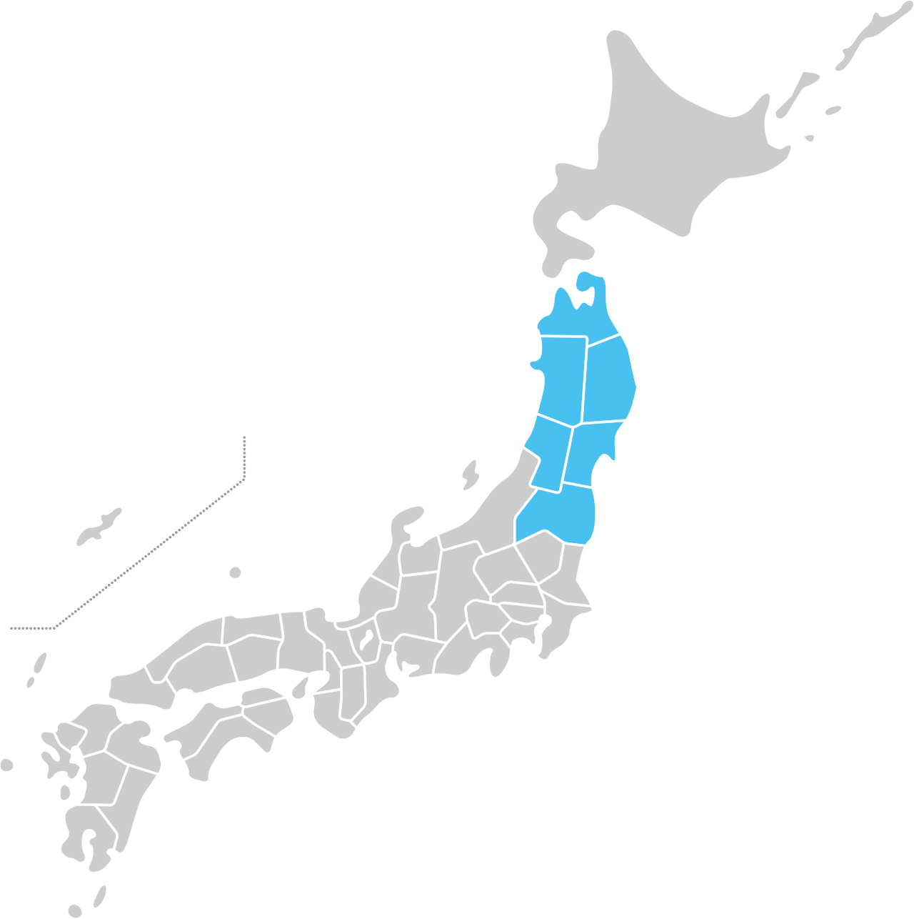 東北地方 地図